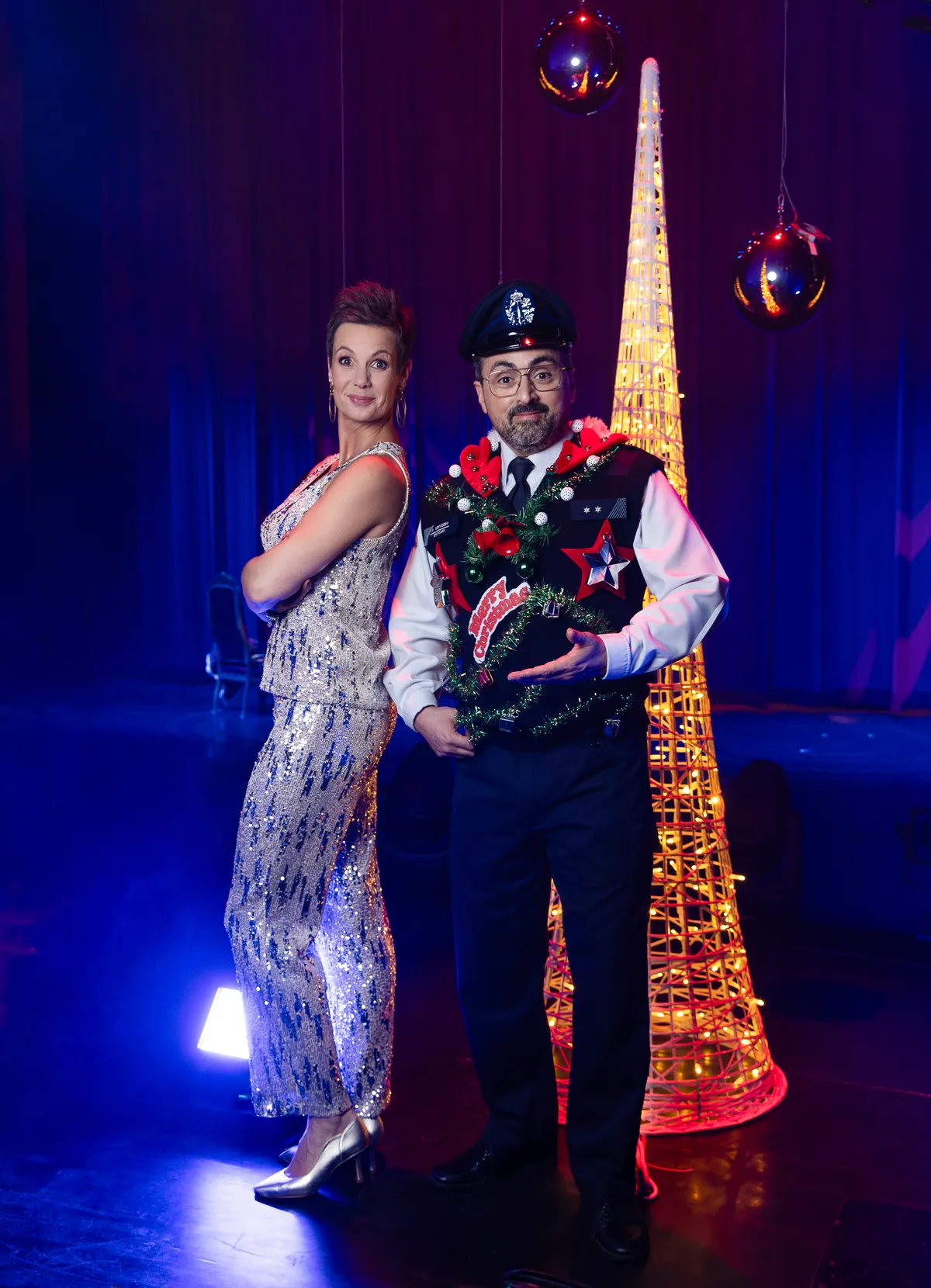 Affiche de Noël en famille Gala Pablo Andres