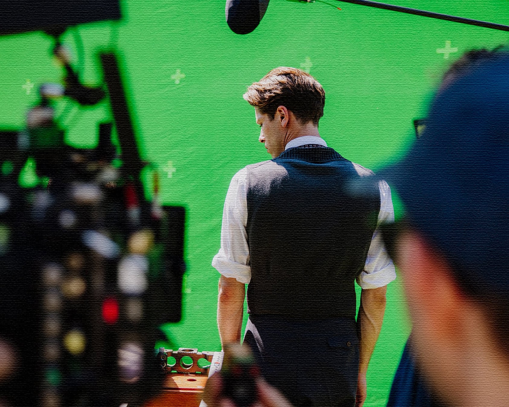 Candidat photo dans un cadre médiéval