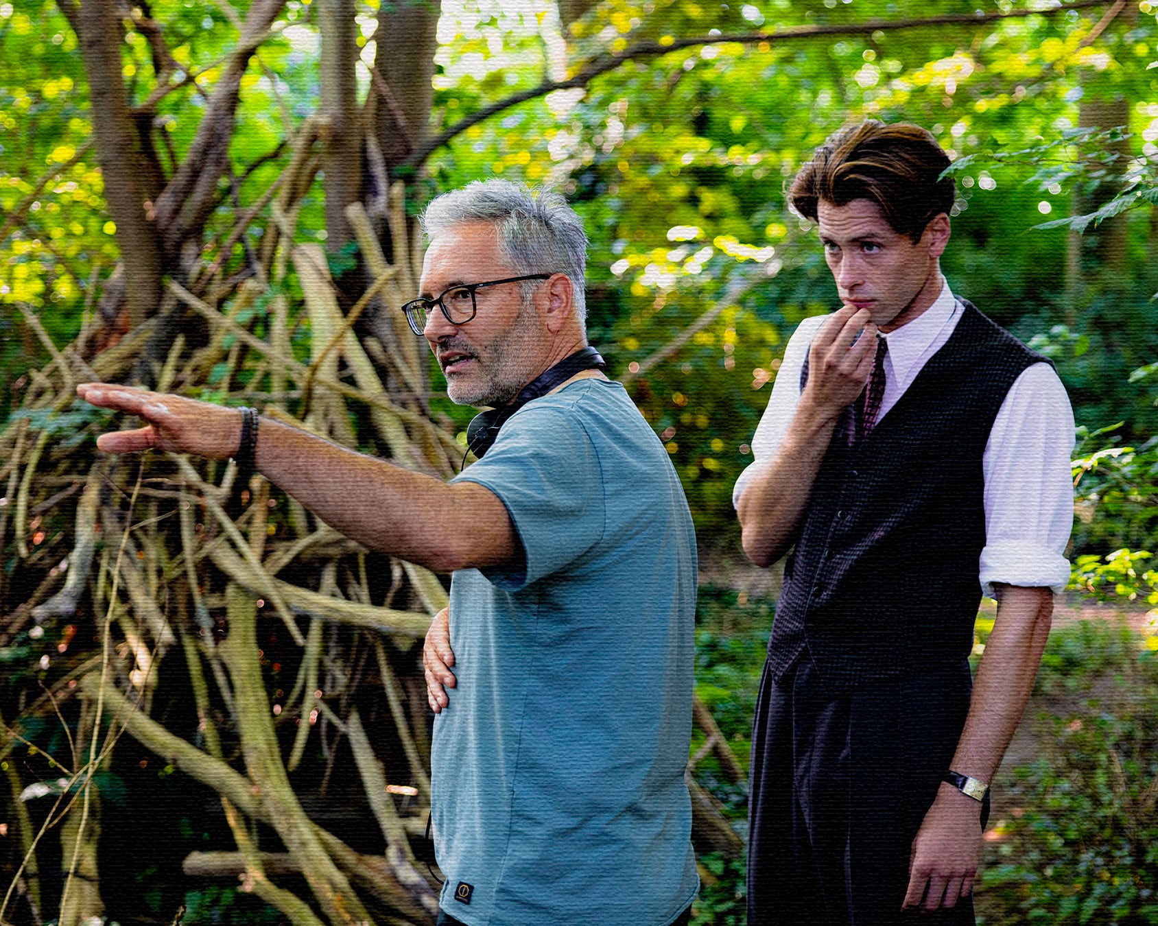 Candidat photo dans un cadre médiéval