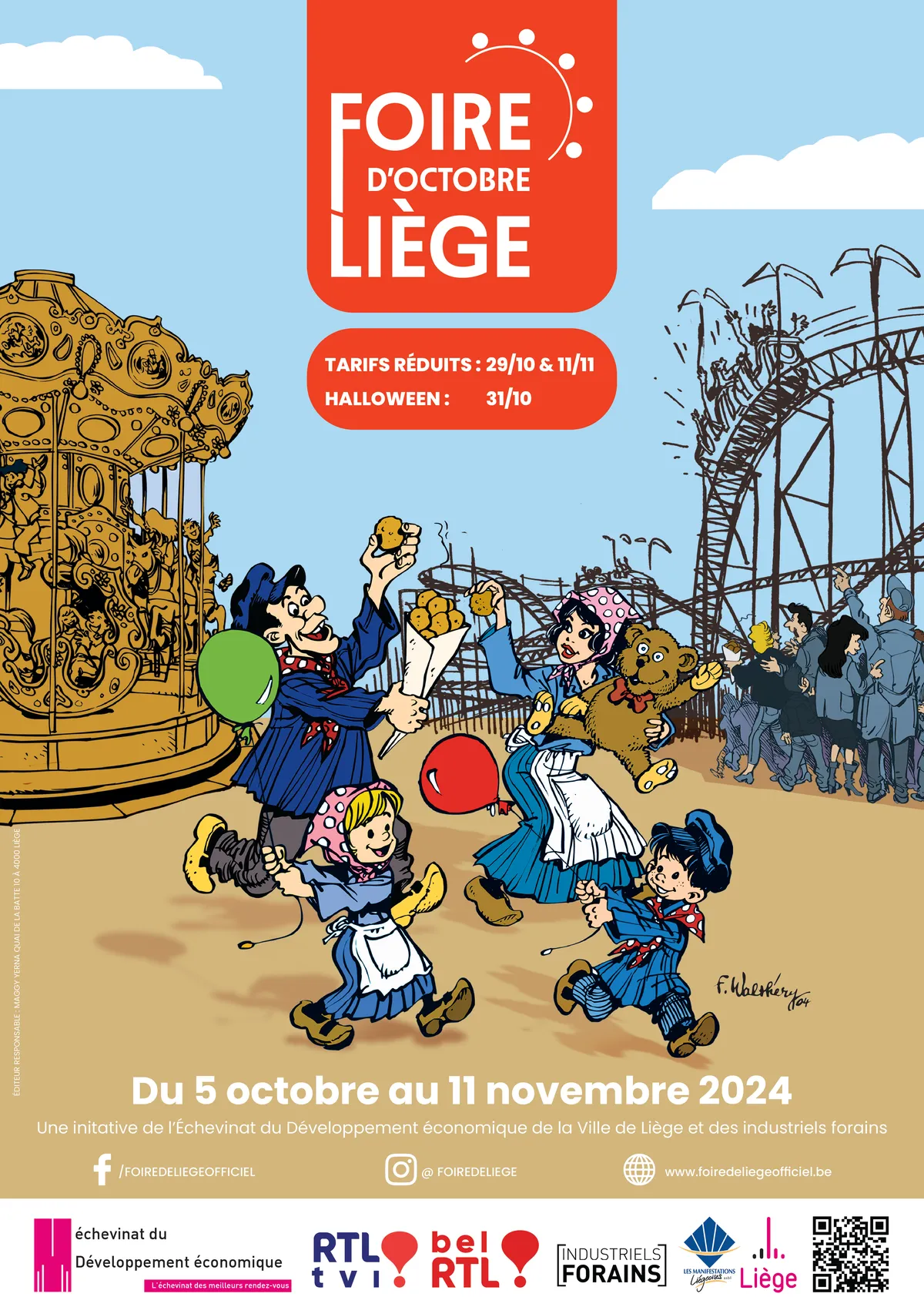 Affiche de Foire d'octobre de Liège