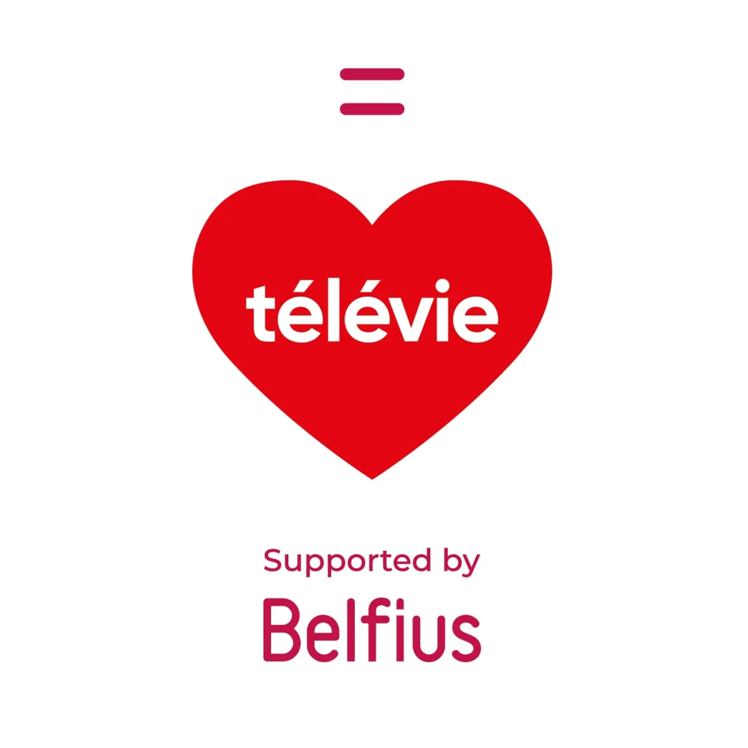 Marc Raisière présentant le chèque Belfius au Télévie